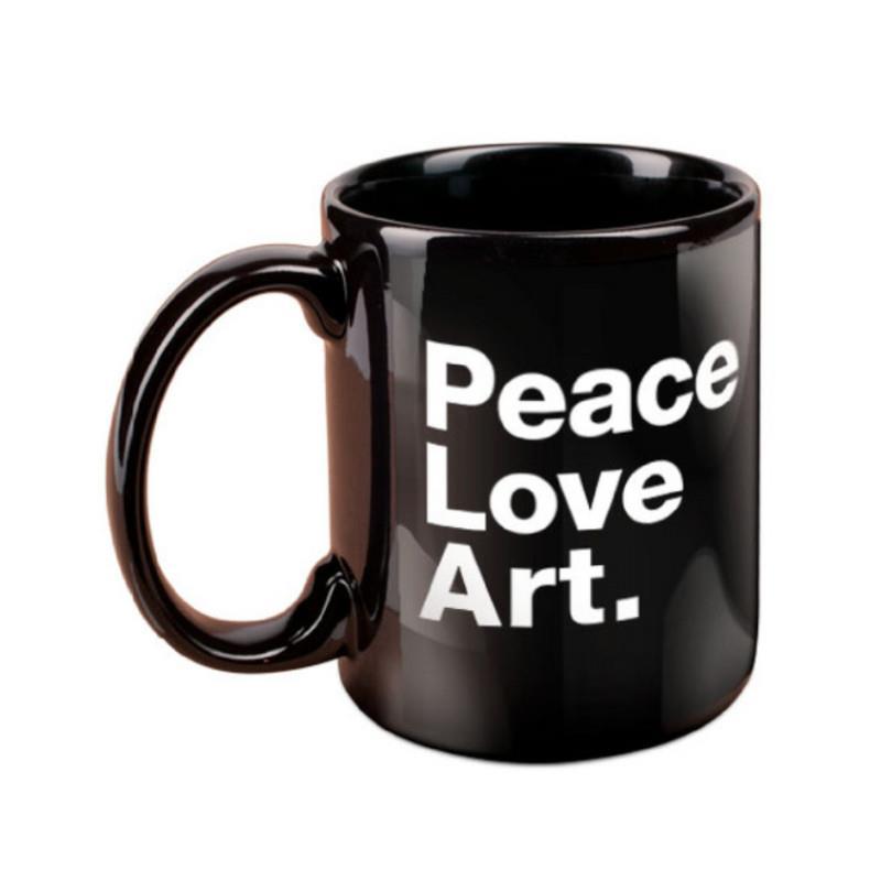 Peace Love Art. Mug