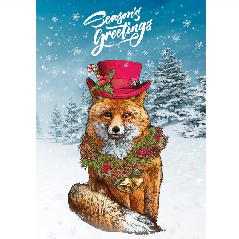 Holiday Fox Notecard Set